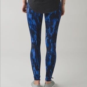 Lululemon Painted Animal Sprinkler Black Wunder Under Hi Rise Leggings 4